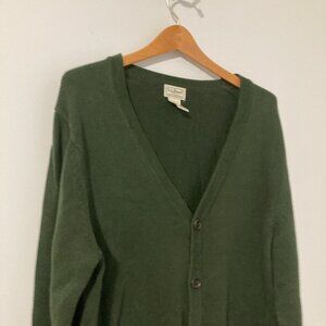 L.L. Bean Forest Green Women's Cardigan